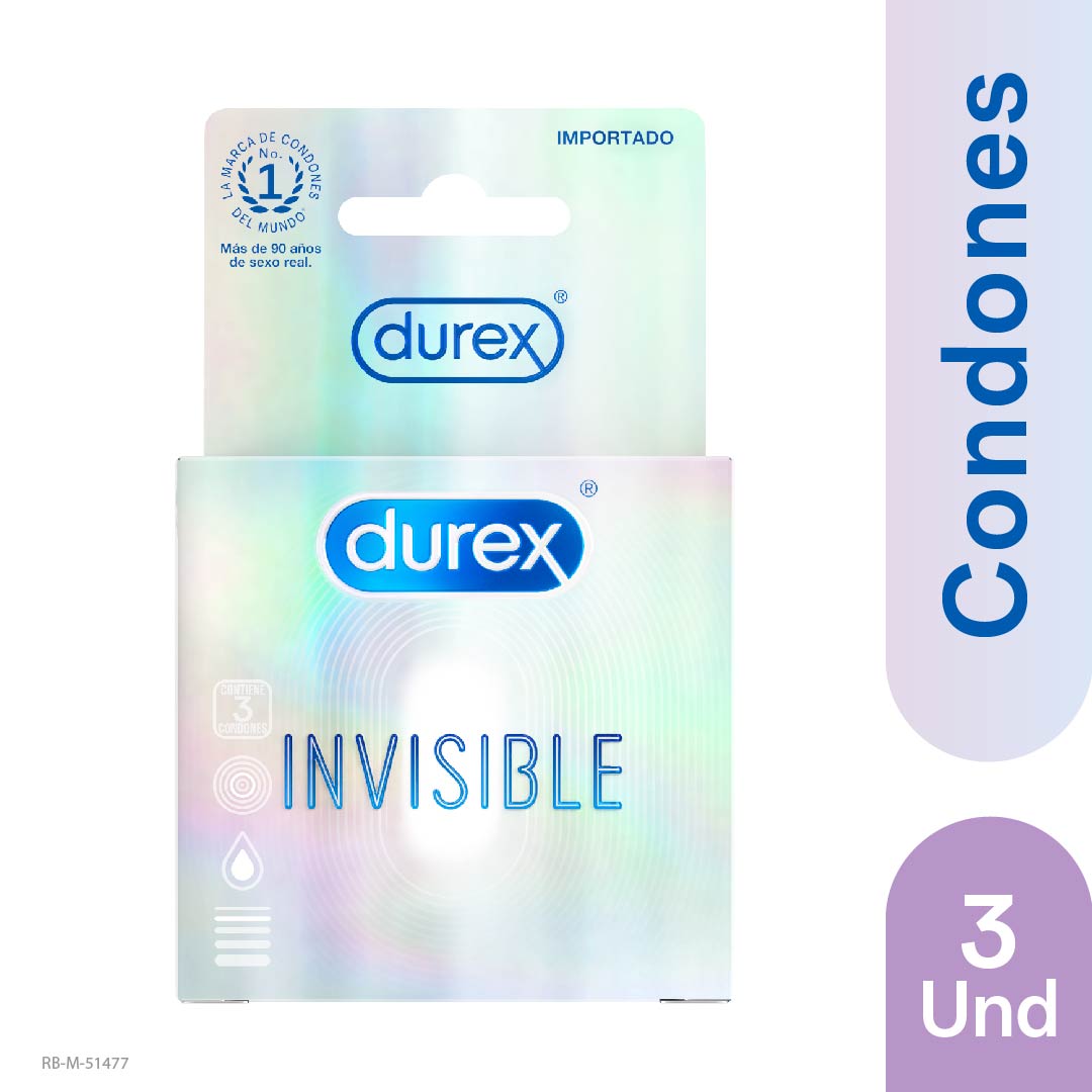 Condones Durex Sensitivo Ultra Delgado X 3 Und - Durex