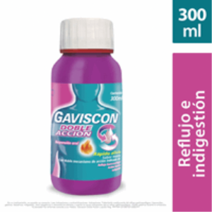 Gaviscon Doble Accion Suspencion Oral Sabor Menta Frasco X 300 Ml - Gaviscon