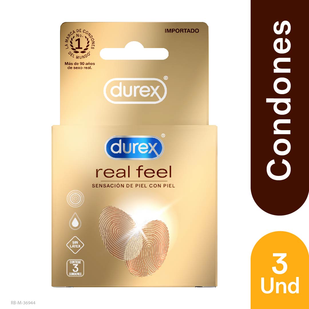 Condon Durex Real Feel X 3 Unidades - Durex