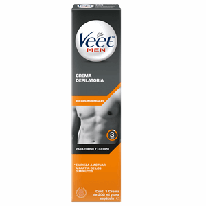 Veet For Men Crema Depilatoria Piel Normal Tubo X 200 Ml - Sin Asignar