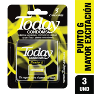 Condones Today Punto G X 3 Unidades  - Today
