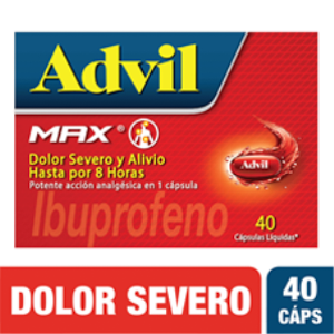 Advil Max 400 Mg Caja X 40 Capsulas Liquidas - Advil