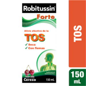 Robitussin Forte Tos Jarabe Sabor Cereza Frasco X 150 Ml - Robitussin