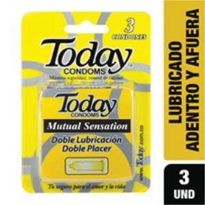 Condones Today Mutual Sensation X 3 Unidades - Today