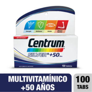 Centrum Silver   50 Años Frasco X 100 Tabletas - Centrum