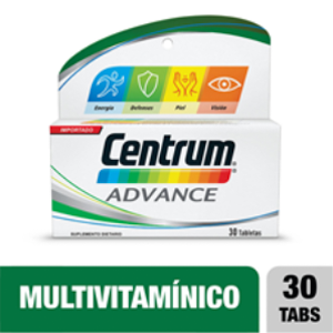Centrum Advance Multivitamínico Energía Y Defensas Frasco X 30 Tabletas - Centrum