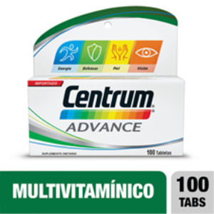 Centrum Advance Fco X 100 Tabletas S/dietario - Centrum