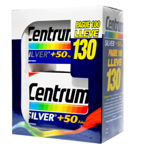 Centrum Silver   50 Años Frasco X 100 Tabletas   30 Tabletas Adicionales - Centrum
