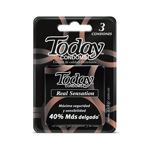 Condon Today Real Sensation Caja X 3 Unidades - Today