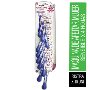 Schick Maqui Quattro For Women Sensitive Ristra X 10 Unds - Sin Asignar