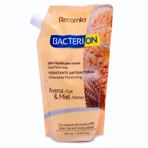 Bacterion Jabon Liquido Avena Y Miel Rpto Antibac X 500 Ml - Bacterion