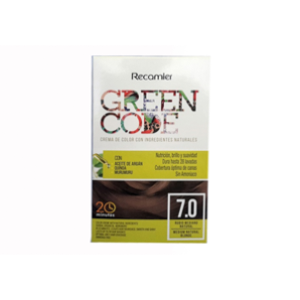 Crema De Color Green Code Est-7.0 Rubio Mediano Natural  - Green Code