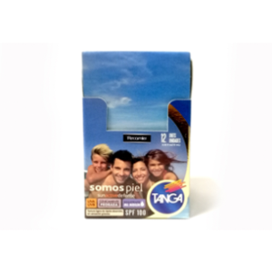 Bloqueador Solar Tanga Crema Spf 100 Display X 12 Sobres De 10 Ml - Tanga