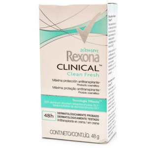 Desodorante Rexona Women Clinical Clean Fresh Barra X 48 G - Rexona