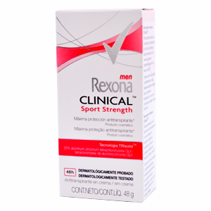 Desodorante Rexona Men Clinical Sport Strength Crema X 48 G - Rexona