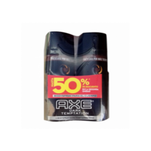 Desodorante Axe Dark Temptation Body Spray 2 X 150 Ml (precio Especial) - Axe