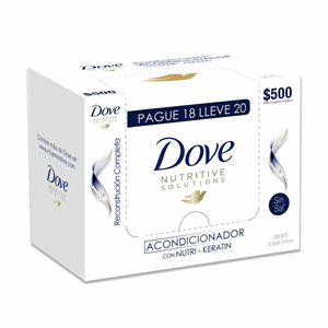 Acondicionador Dove Reconstruccion Completa Sachets De 15 Ml (18 Lleva 20) - Dove
