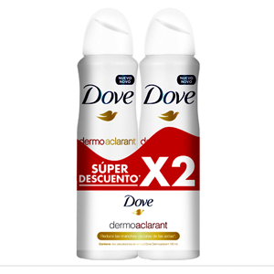 Desodorante Dove Dermo Aclarant Aerosol 2 X 150 Ml Super Descuento - Dove