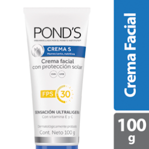 Crema Pond`s S Humectante Y Nutritiva Fps 30 Tubo X 100 G - Ponds