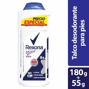 Rexona Efficient Original Talco Pote X 180 Gr+55 Gr P/especial - Sin Asignar