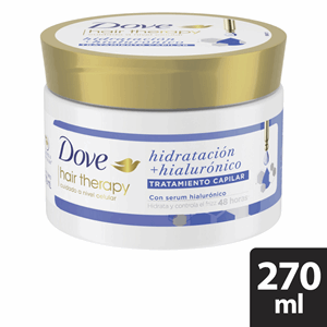 Dove Tratamiento Capilar Hidratacion+ Hialuronico Pote X 270 Ml - Sin Asignar