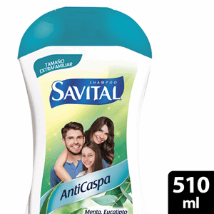Savital Shampoo Anticaspa Menta Eucalipto Y Sabila X 510 Ml - Sin Asignar