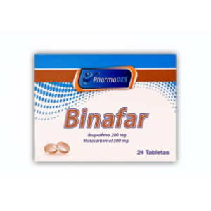 Binafar 200 / 500 Mg Caja X 24 Tabletas - Binafar