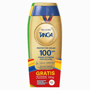Tanga Crema Protector Solar Spf 100 Fco X 130 Ml Gtis Tanga Gel Calm Y Refres X - Sin Asignar