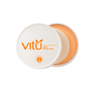 Polvo Compacto Vitu Con Trigo No 3 Nuez - Vitu