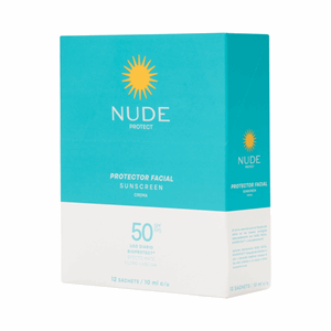 Protector Solar Nude Display Facial Spf 50 X 12 Sobres 10 Ml - Prebel