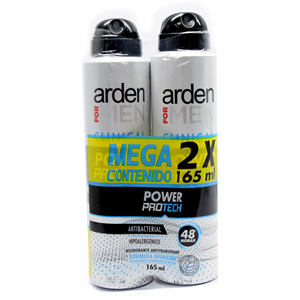 Arden F/men Clinical Deso Power Protech Aerosol 2 X 165 Ml (mega Contenido) - Sin Asignar