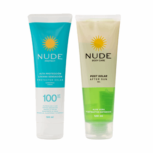Nude Protect Crema Protec Solar Spf 100 Tubo X120 Ml+gel Post Solar X120 Ml S/o - Sin Asignar