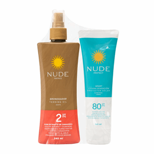 Nude Protect Prot Solar Sport Liviana Sens Cre Spf 80 X120 Ml+nude Bronze Spf 2 - Sin Asignar