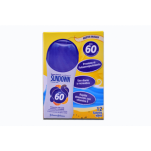 Protector Solar Sundown Spf 60 Adulto Caja X 12 Sobres - Sundown