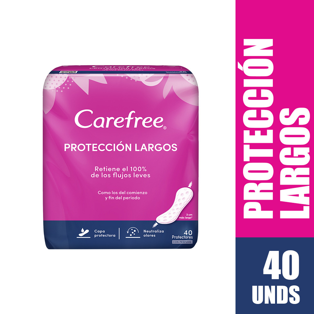 Carefree Proteccion Largos Bolsa X 40 Unds. - Carefree