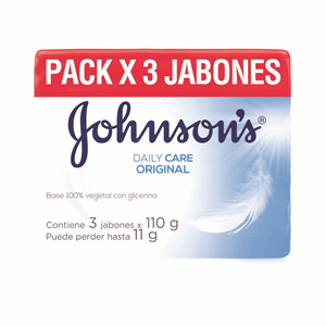 Jabon Johnsons Adulto Daily Care Original 3 X 110 G (precio Especial) - Johnsons