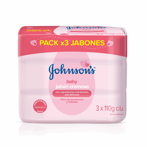 Jabon Johnson Baby Piel Delicada Pack X 3 De 110 G (precio Especial) - Johnsons