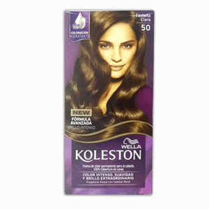 Tinte Koleston Crema De Color Castaño Claro N°50 Minikit (gratis Activador Color X 50ml+ Guantes) - Koleston
