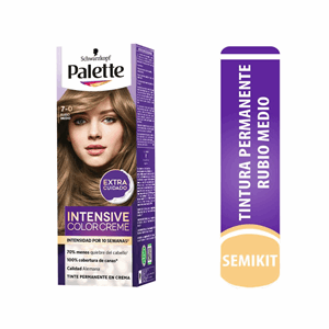 Tinte Palette Color Creme Rubio Medio 7-0 (gratis Oxigenta Y Guantes) - Palette