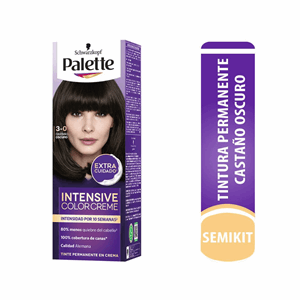 Tinte Palette Color Creme Castaño Oscuro 3 0 (gratis Oxigenta Y Guantes) - Palette