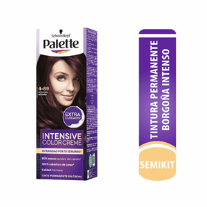 Tinte Palette Color Creme Borgoña Intenso 4 89 (gratis Oxigenta Y Guantes) - Palette