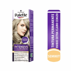 Tinte Palette Color Creme Rubio Extra Claro Cenizo 9-1 (gratis Oxigenta Y Guantes) - Palette