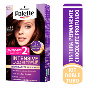 Palette Est Chocolate Profundo 3-68 Color Cre Doble Tubo - Palette