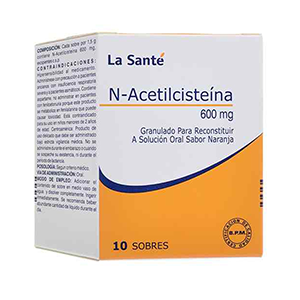 N Acetilcisteina La Sante 600 Mg Caja X 10 Sobres - La Sante