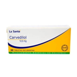 Carvedilol L-s 12.5 Mg Caja X 30 Tabletas Recubiertas. - Carvedilol