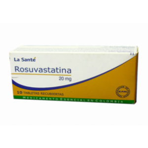 Rosuvastatina L-s 20 Mg Caja X 10 Tabletas Recubiertas. - Rosuvastatina  Ls