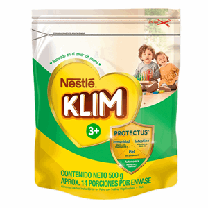 Alimento Lacteo Klim 3   Prebio 3 Y Dha Bolsa X 500 G - Klim