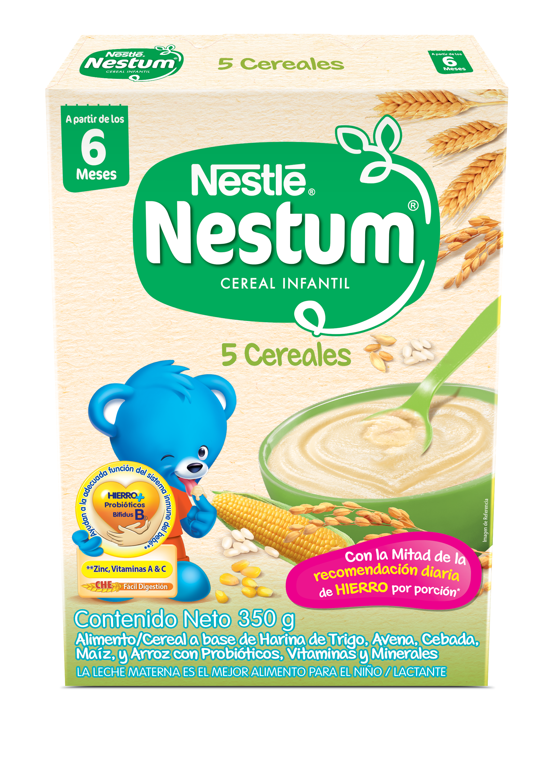 Cereal Nestum 5 Cereales Caja X 350 G - Nestum