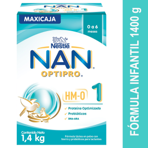 Nan Optipro 1 Fórmula Infantil Maxicaja X 1.400 G (2 Bolsas X 700 G) - Nan