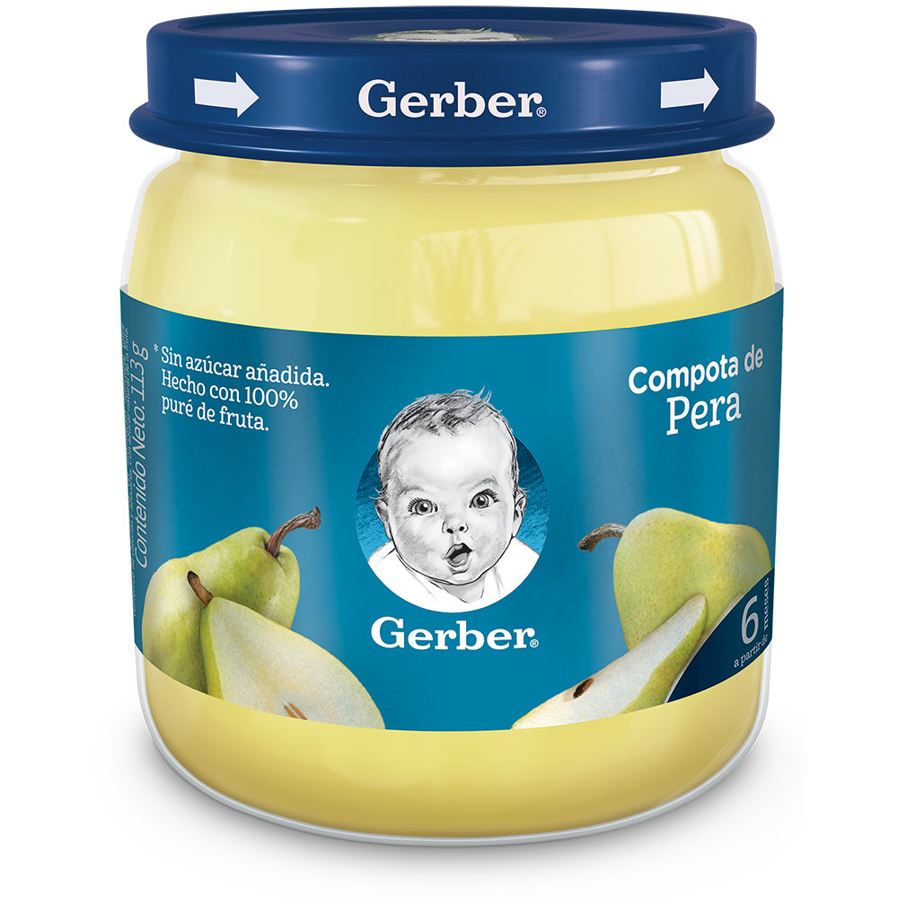 Compota Gerber Pera Frasco X 113 Gr - Gerber